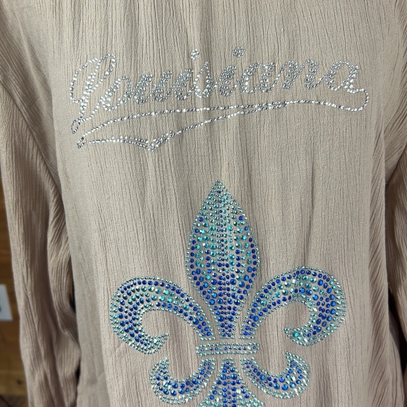 🔥Peaces Women's Lousiana Top Cream Size XL - Picture 2 of 5